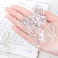 Clear Clip Transparent Acrylic Clip Note Bill Clip Long Tail Binder Clips Office Accessories Bookmark Notebook Accessories