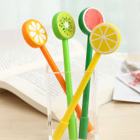 24PcsBatch Creative Fruit Funny Pens Lemon Watermelon Cute Cool Kawaii Gel Pen Blue Back to School Stationery Thing Stuff 2022