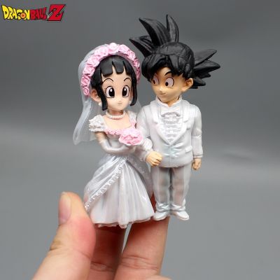 Gk Lg พ. ศ. Vibes ชุดสีขาว Goku Kiki ชุดแต่งงานสะสมอินเทรนด์ตัวเลขงานแต่งงานของเล่นตกแต่ง Gift
