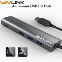 【2023】 Gadget Lab Bd ความเร็วสูง3พอร์ต USB 3.0 Hub 5Gbps Adapter Hub อลูมิเนียมพร้อม Sd/micro TF Card Reader สำหรับ Macbook Laptop PC