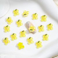 GONUUWGL 20pcs 810มม. ตุ๊กตาผึ้งเรซิน Floret Cabochons Flatback แบน งานฝีมืองานประดิษฐ์ การตกแต่งตกแต่ง การ์ตูนลายการ์ตูน เครื่องประดับหลังเบี้ยแบน การเพิ่มเล็บ