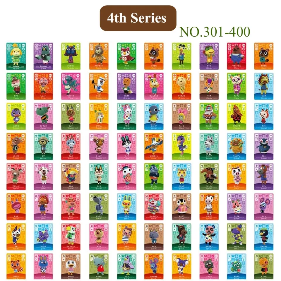 ANIMAL CROSSING AMIIBO SERIES 4 CARDS ALL CARDS 301 > 400 Nintendo Wii U  Switch