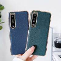 [COD] Suitable for Xperia5 electroplating leather phone case Xperia10 single shell sony spot