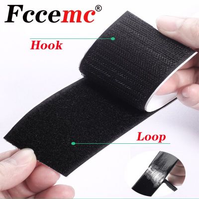 Car Strong Self-adhesive Velcros Hook And Loop Fastener Tape Nylon Sticker Velcros Adhesive With Glue For Sewing DIY Auto Decor Adhesives Tape