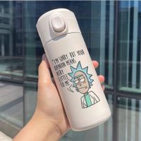 Hot Rick And Morti Cup 320/450Ml การ์ตูนกระติกน้ำสุญญากาศสแตนเลสสตีลชากาแฟสำหรับท่องเที่ยวถ้วยกระติกน้ำมีฉนวนกันความร้อนกระบอกน้ำ