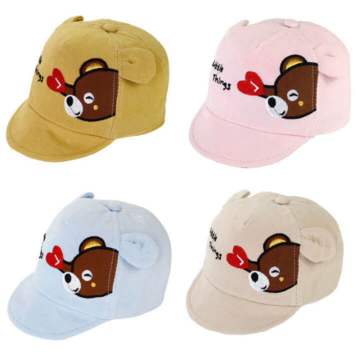 Cute Bear Ears Baby Cap Embroiderey Cartoon Baby Girl Boy Baseball Cap ...