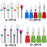 Ceramic Nail Drill Bit Grinding Head Set Cuticle Electric Strawberries Manicure Bits Nails Sander Tip Burr Pedicure Accessories