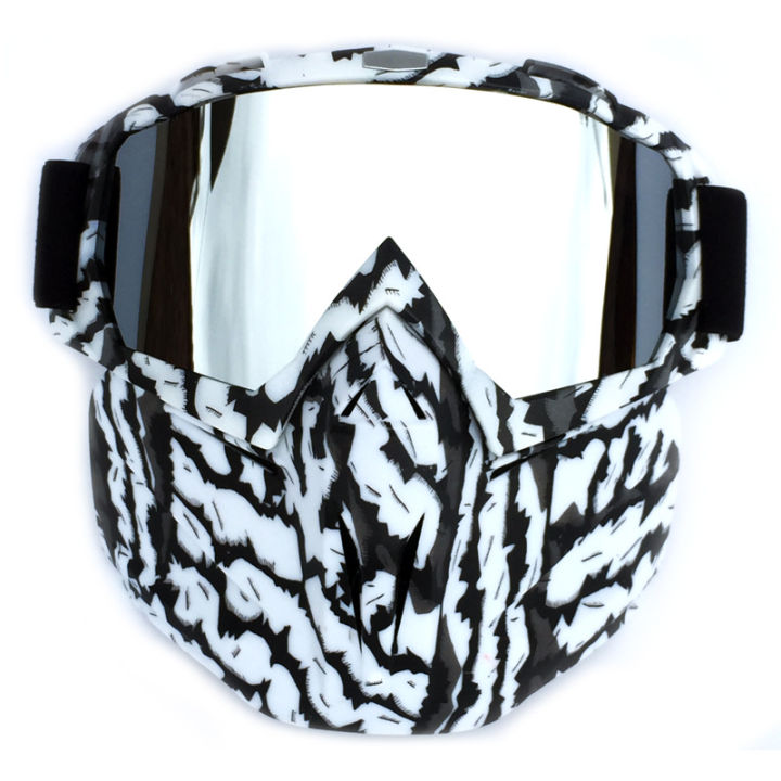 หน้ากากแว่นกันกระแทกพร้อมกล่องซิปอย่างดี-ซื้อ-1-แถม-1-ใส่กับหมวกกันน๊อคได้-mask-protect-งานเกรดเอ