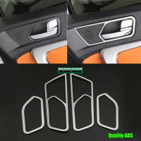 4pcs ABS Chrome Inner Door Handle Cover Inner Door Protection Trim Sticker for JAC S3 2013 2014 2015 2016 2017 Car Accessories