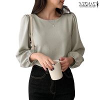 COD dhdfxcz ZANZEA Women Korean Daily Puff Full Sleeved Baggy Solid Color Elegant Blouse OL Tops