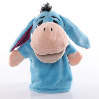 25cm Animal Hand Puppet Donkey Plush Toys Baby Educational Hand Puppets Cartoon Pretend Telling Story Doll Toy for Children Kids