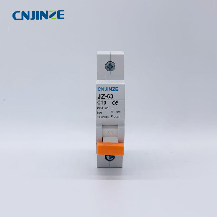 cnjinze-circuit-breaker-แรงดันต่ำ-miniature-air-breaker-1เสาสีม่วงสีส้ม-handle-miniature-circuit-breaker-10a
