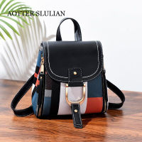 High Quality Leather Panelled Backpack Female Shoulder Bags Multifunction Travel Backpack School Bags For Girls Bagpack Mochila