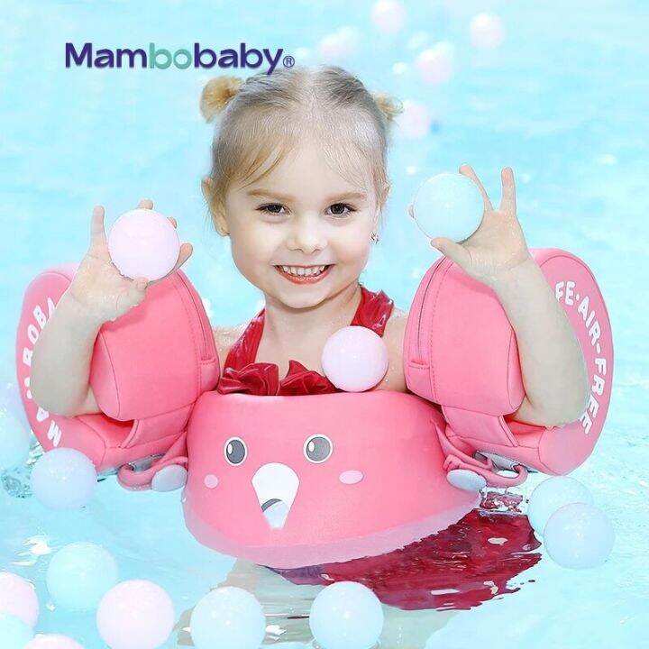 Mambobaby Baby Float Cartoon Arm Sleeve Life Jacket Swimsuit Foam Safety Swimming Training