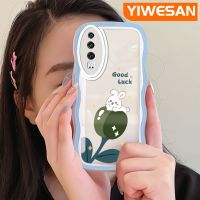 YIWESAN เคสสำหรับ Huawei P30 P30โปร P30ไลท์ลายการ์ตูนกระต่ายดอกทิวลิปเคสมือถือกันกระแทกแบบใสนิ่มปลอกป้องกันซิลิกาเจลโปร่งใสลายกล้องถ่ายรูปเก๋ไก๋