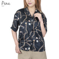 Pena house เสื้อเชิ๊ตผู้หญิงแขนสั้น คอฮาวาย รุ่น POSS052303