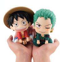 Mini 7cm Q Version Action Figure Anime Figure Toys Luffy Roronoa Zoro Kawaii Doll Car Decoration PV C Model Kids Gifts