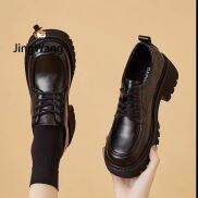 JingWang Free Shipping Miễn phí vận chuyển Giày da tăng chiều cao đế dày