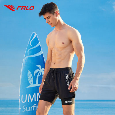 FRLO กางเกงว่ายน้ำสำหรับผู้ชาย กางเกงโต้คลื่น ฤดูร้อนแฟชั่น กางเกงขาสั้นเนื้ แห้งเร็ว ผ้าคุณภาพสูงระบายอากาศได้ดี รุ่นES213