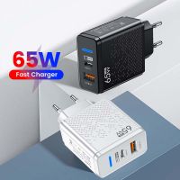 Elough QC3.0เครื่องชาร์จ USB 65W ชาร์จเร็วสำหรับ Xiaomi USB Samsung อะแดปเตอร์ชาร์จ C