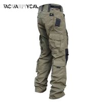 【CC】✼✿  Pants Men Multi-Pocket Outdoor Combat Trousers Mens Wear-Resistant Hiking Male