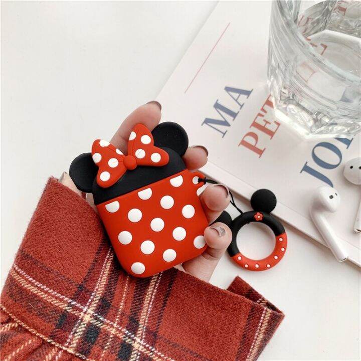 cute-minnie-polka-dots-bow-silicone-case-for-apple-airpods-2-3-pro-earphone-charging-headphones-case-airpods-protect-cover-wireless-earbud-cases