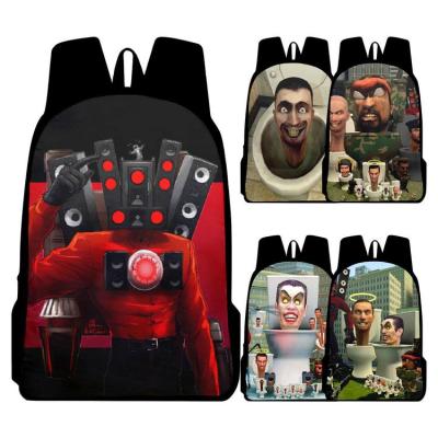 Hot Game Toilet Anime Cartoon Backpack Primary And Middle School Bag Students Boys Girls 3D Schoolbag Laptop Book Backpack economical