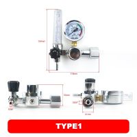 วาล์ว0-25Mpa CO2 Tig Mig สำหรับเชื่อมเครื่องควบคุมแก๊สการลดแรงดันหลอดอาร์กอนเดี่ยว/คู่