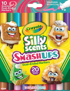 Crayola 10ct Silly Scents Smash Ups Fine Tip Washable Markers