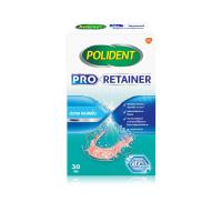 Polident Pro Retainer 30s โพลิเดนท์ เม็ดฟู่ทำความ สะอาดรีเทนเนอร์