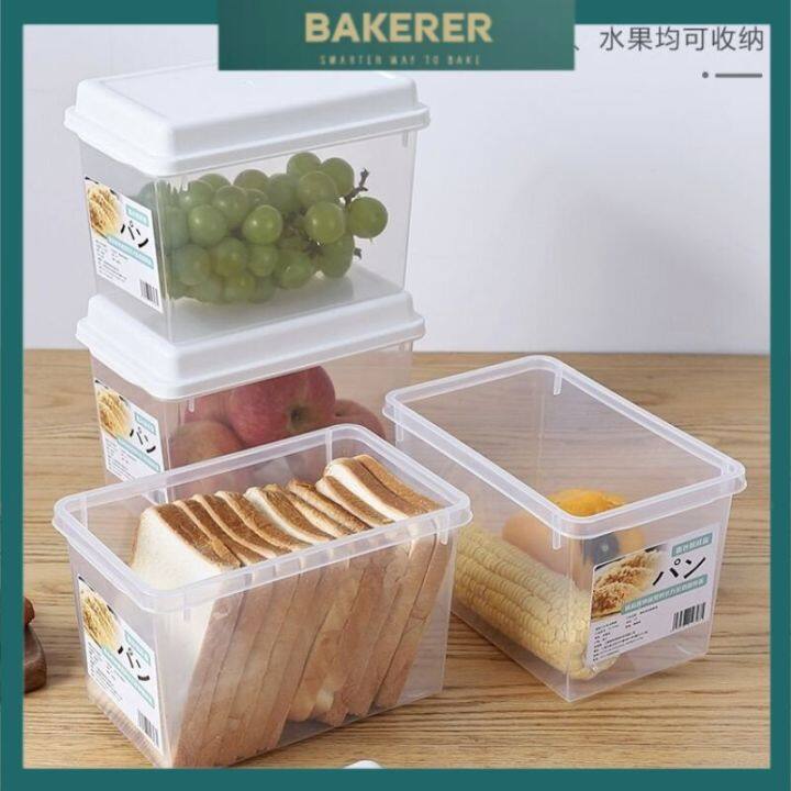 Transparent Plastic Toast Bread Storage Box, Food Storage