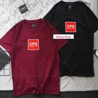 เสื้อยืดแขนสั้นงานปัก-งานป้าย CPS CHAP สกรีน NO.45  ( S M L XL ) ผ้า Cotton 100% แพทเทิร์ทรงตรงสวมใส่ได้ทั้งชาย/หญิง