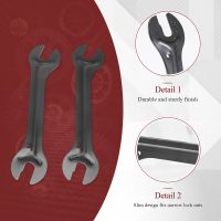 2Pcs Bike Tool Steel Bicycle Wrench Cycling Head Open End Axle Hub Spanner Cone Bicycle Repair