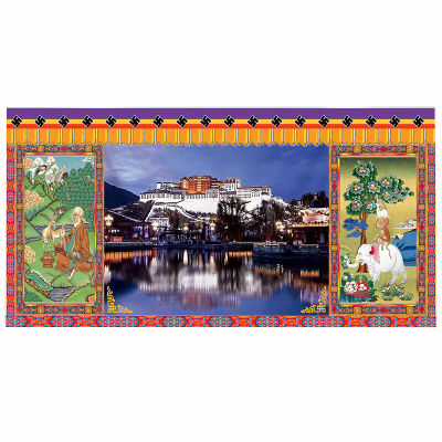 【cw】Tibet potala tapestry bedroom decorations for room large tapestry wall hanging wall car