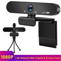 Tongadytech Webcam Full HD 1080P Web Mini Camera With Microphone Tripods USB Web Cam For PC Computer Mac Laptop Desktop YouTube