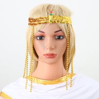 Men Women Ancient Rome Pharaoh Cosplay Costume Collar Arm Sleeves Belt Set For Halloween Egyptian Cleopatra Roleplay Accessories