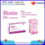 Viên uống bổ sung Biotin, Vitamin B5 giúp tóc chắc khỏe, giảm gãy rụng tóc - Hộp 20 viên (2 vỉ) thumbnail