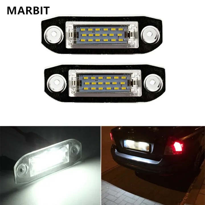 LED car license plate light 12V white light for Volvo S40 S60 S80 XC70 ...