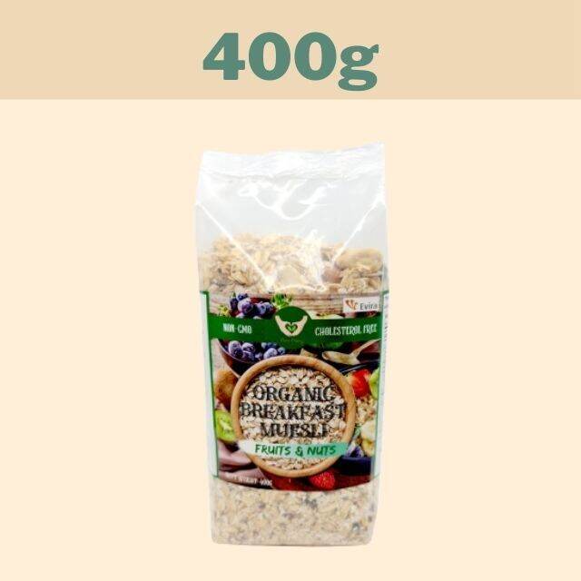 Clean Eating Organic Muesli (Fruits & Nuts) 400g Halal Certified
