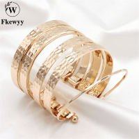 Fkewyy Luxury celets For Women Gothic Jewelry Fashion Accessories Luxury celets Multilayer Design Gold Plate Punk Jewelry