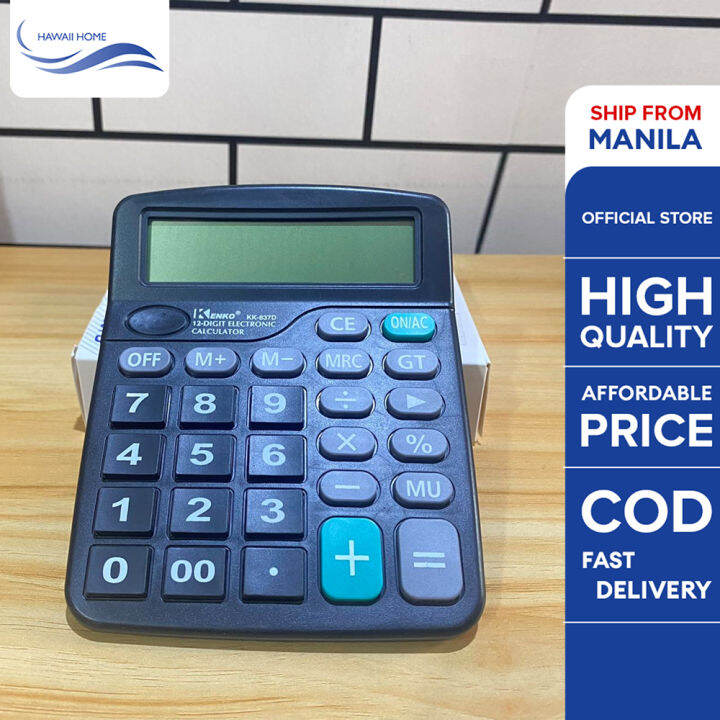 Hawaii Home Mini Basic Calculator for Business 12 Digit Lazada PH