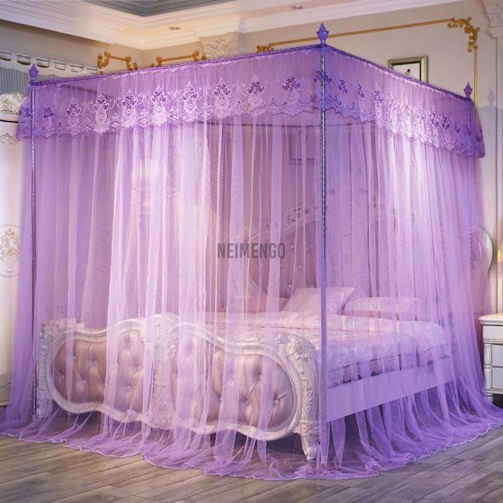 3-doors-canopy-mosquito-net-camping-net-full-queen-king-size-netting-bed-no-frame-indoor-corner-post-bed-elegant-200-220cm