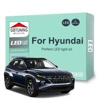 LED ภายในหลอดไฟชุดสำหรับ Hyundai Tucson Santafe Grand Santa Fe XL Elantra Accent Sonata Kona N Ioniq EV รถ Canbus