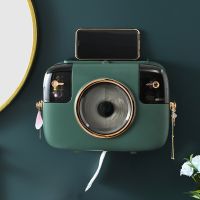 Camera Shape Waterproof Tissue Box Toilet Roll Paper Storage Rack Paper Towel Dispenser Wall Mounted Roll Paper Holder Rack Toilet Roll Holders