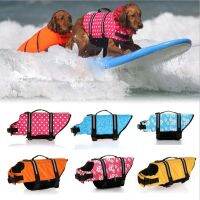 Reflective Dog Life Vest Jacket Summer Printed Pet Larger Dog Adjustable Safety Clothes Dogs Swimwear Pets Safety Swimming Suit