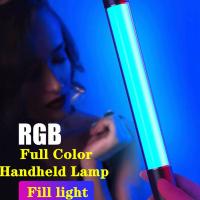 LED Fill Light Sound Control RGB Lamp Colorful Atmosphere Night Lights Photography Lighting Stick Selfie Lamp Party Music Live