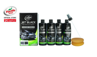 Turtle Wax Black Box Kit 4x 300 ml. เทอร์เทิ่ลแว็กซ์ ชุดเซ็ตเคลือบสีสำหรับรถสีดำชนิดสเปรย์ พร้อมอุปกรณ์ ขนาด 300 มล. TWT-3KT