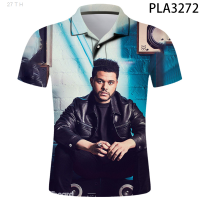 【high quality】  2020 New Summer Short Sleeve Men Shirts Streetwear 3d Printed the Weeknd Fashion Casual Hombre Camisas De Polo Cool Tops