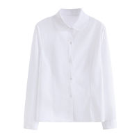 Lapel Long Sleeve White Shirt Women Blouses Uniform Work Harajuku Shirts Casual School Business Leisure Top Blusas Plus Size 5XL