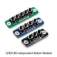 3/4/5-Bit ปุ่มอิสระโมดูล MCU ภายนอกโมดูลปุ่มปุ่มสวิทช์ขนาดเล็ก Board เครื่องขยายเสียงบลูทูธปุ่ม